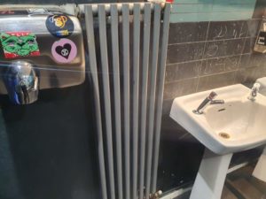 radiator hand dryer sink